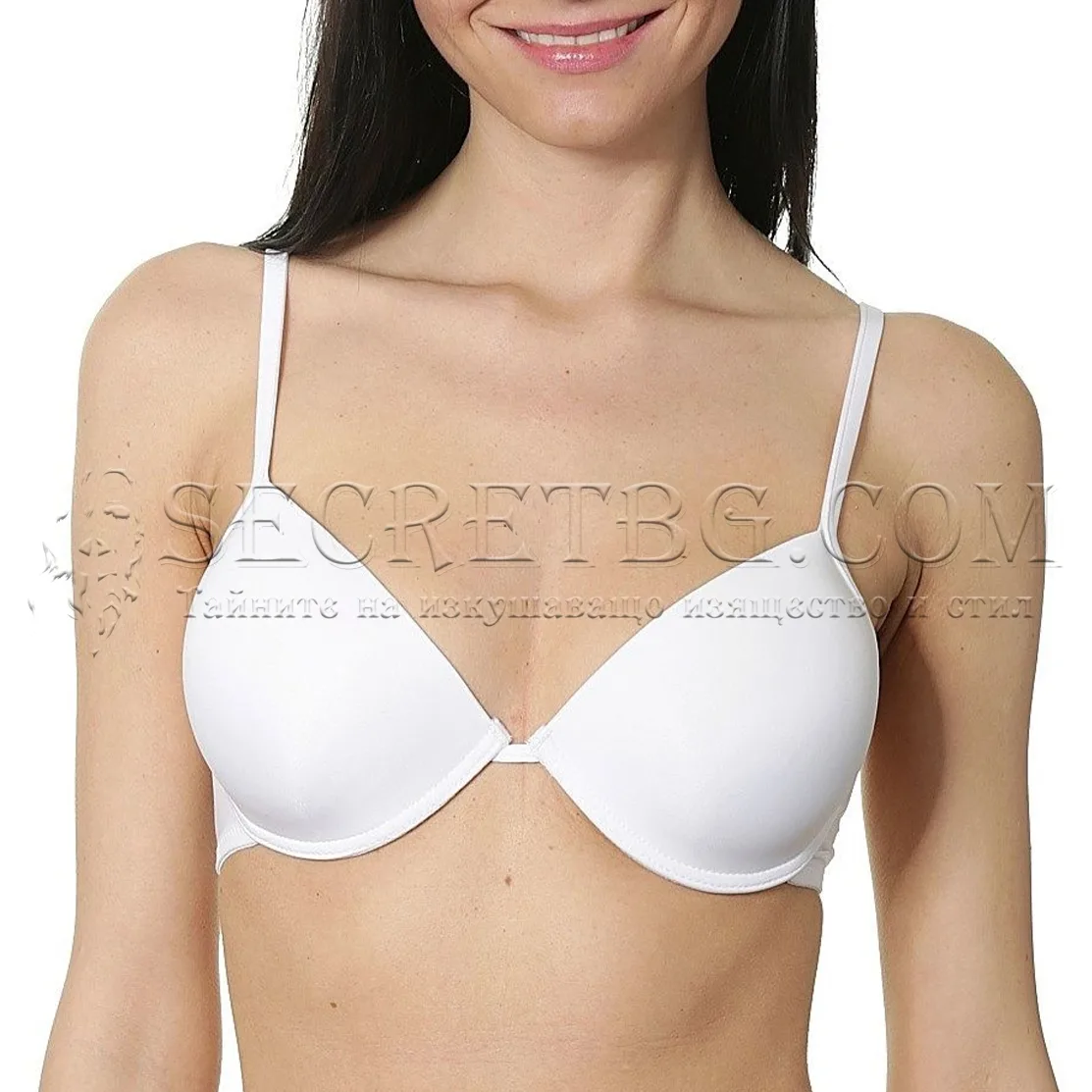 Сутиен Cotonella 8643 Изчистен с Отворени Чашки и Push Up Ефект бял