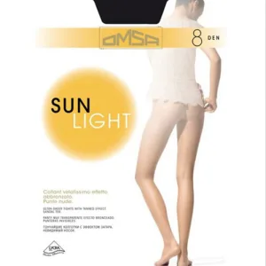 Безшевен Чорапогащник Omsa Sun Light 8 Den