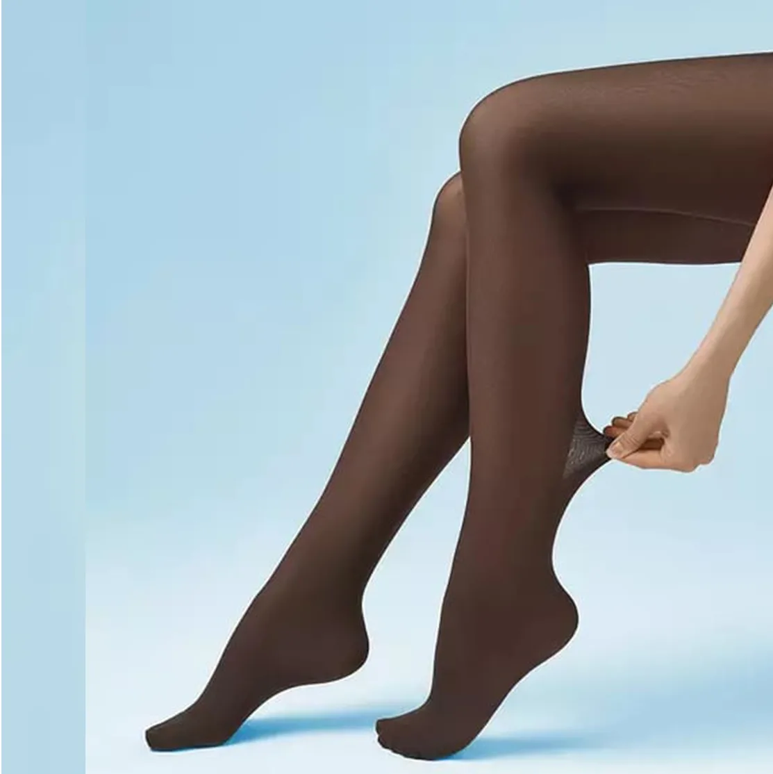 Безшевен чорапогащник Omsa Velour 40