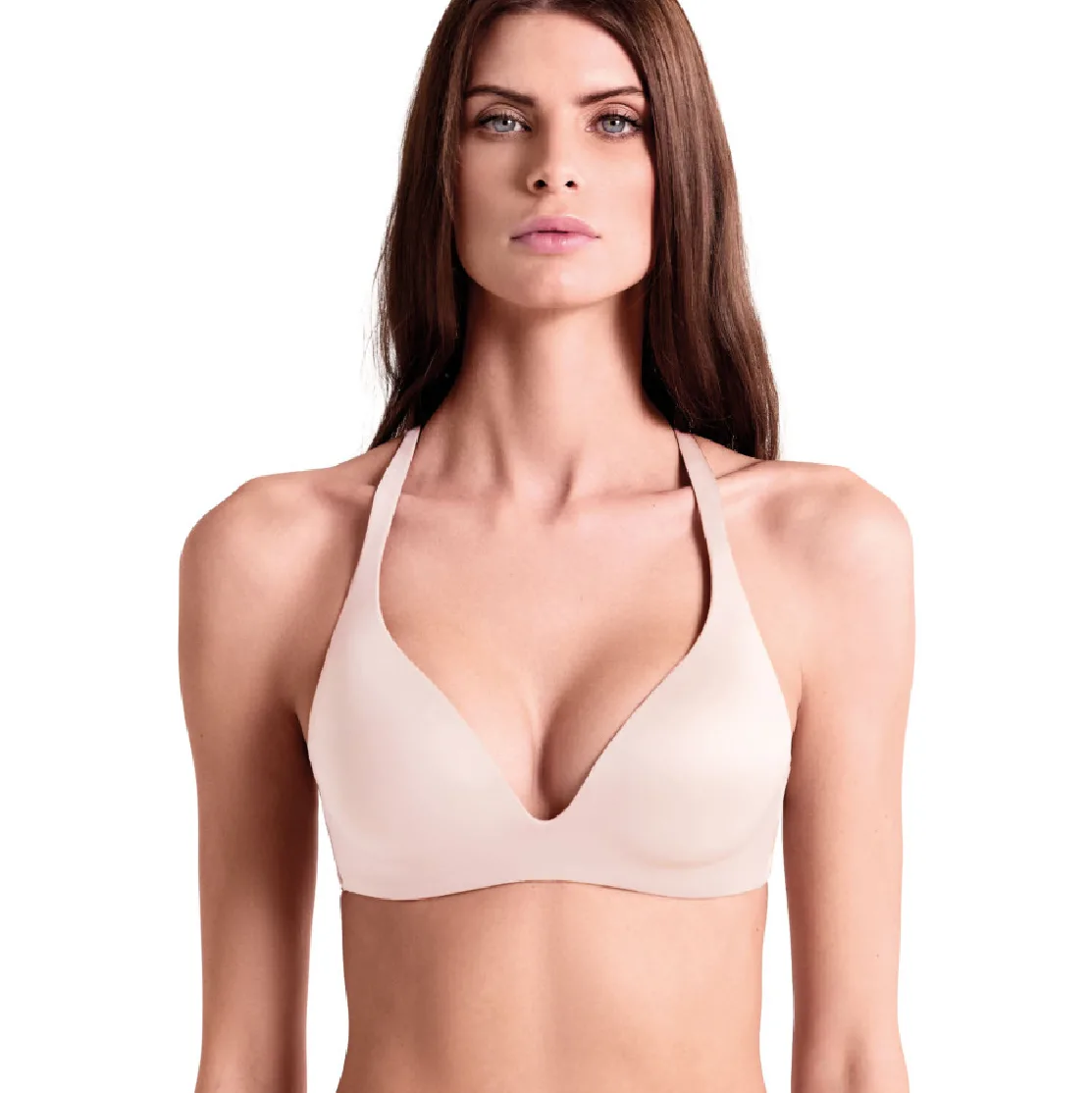 Сутиен без банели Lormar Triangolo Shine - Талк