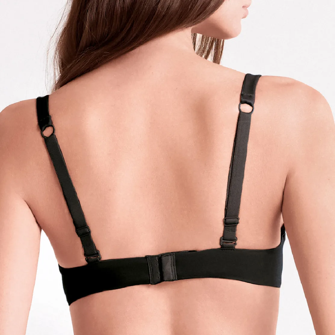 Сутиен без банели Lormar Triangolo Shine - Черно